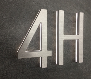 Floating Clear Horizontal LED Sign And Doorbell